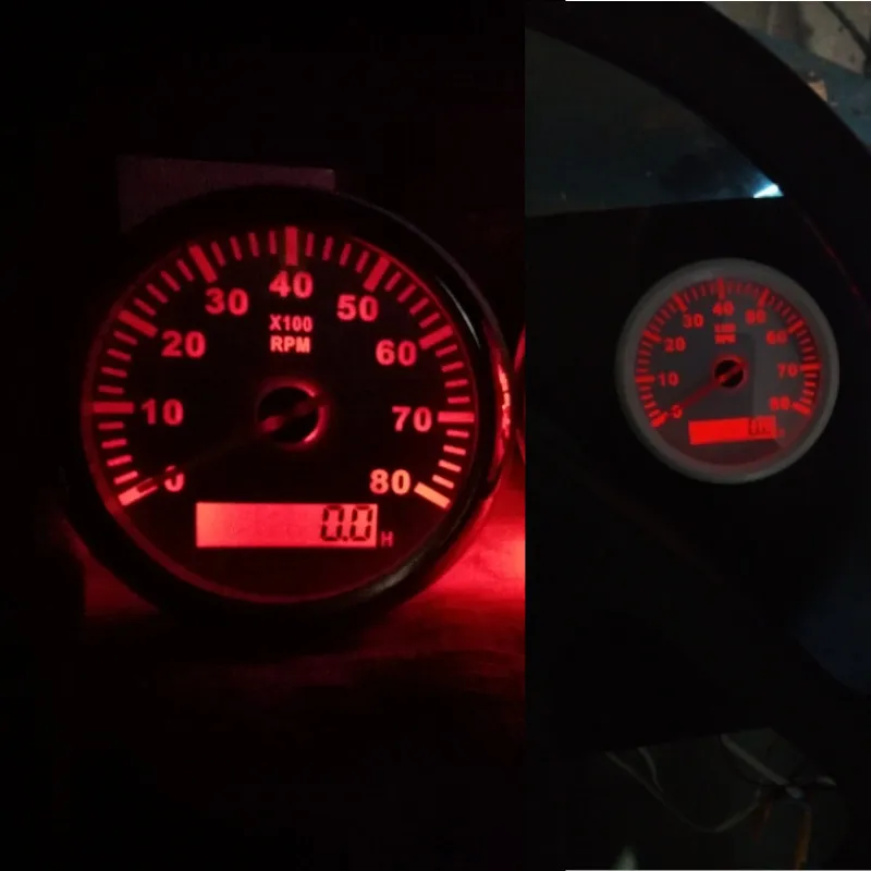 8000 об/мин лодка с тахометром автомобильный Морской Тахометр ЖК дисплеем