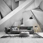 Пользовательские фото обои 3D стереоскопический цемент серый архитектурное пространство росписи исследование спальня гостиная украшение Papier Peint