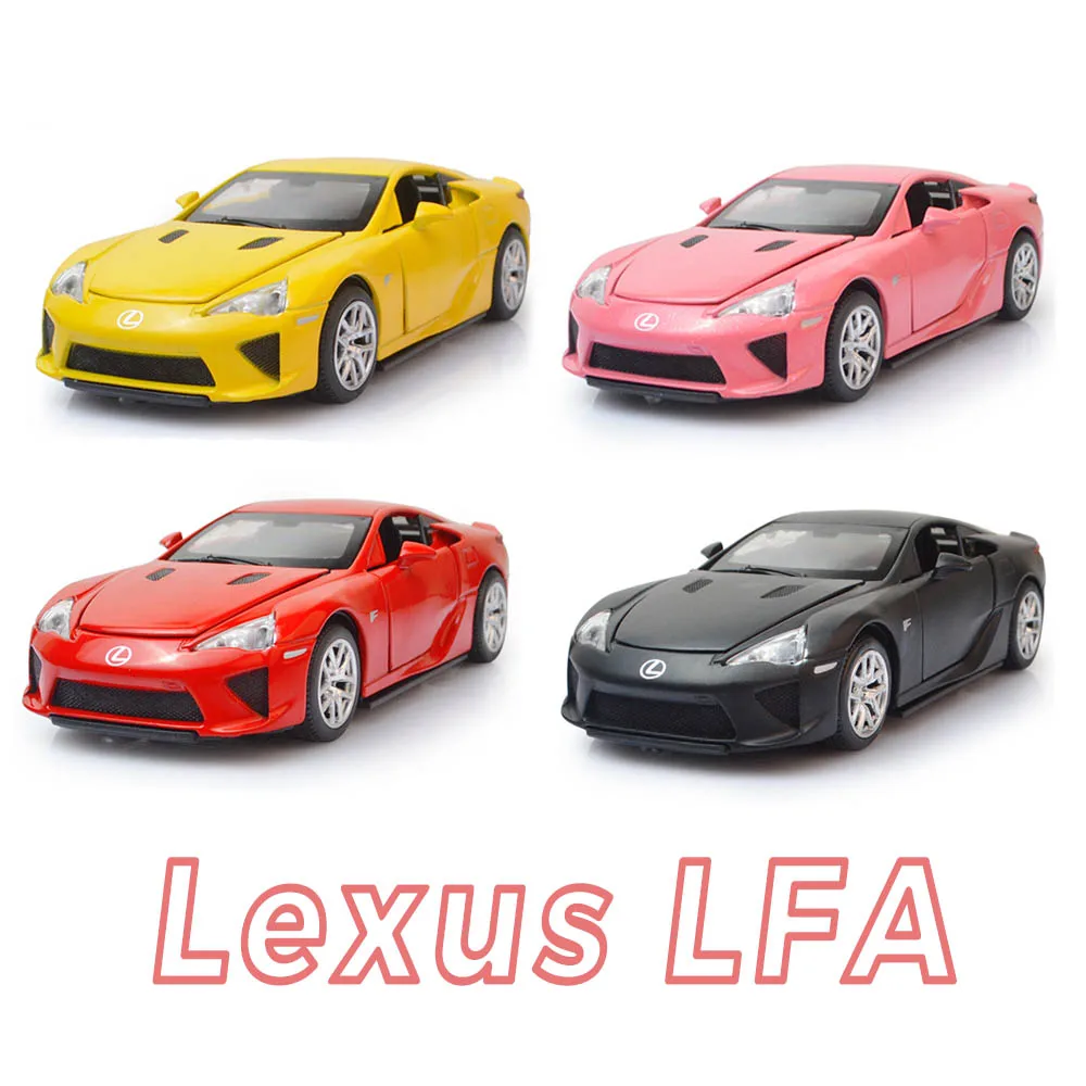 Новинка для Lexus LFA, Супер гоночный автомобиль, модель, игрушечные весы 1:32, модель автомобиля, литой под давлением, автоматический светильник, музыкальная игрушка, автомобиль, детские игрушки для мальчиков