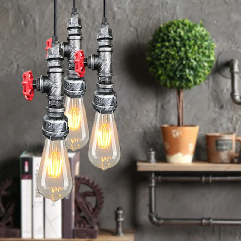 Чердак промышленный Железный водопровод паровой панк Винтажный подвесной