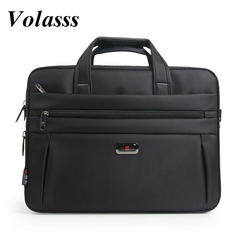 

Volasss Men's Business Briefcase For 15.6Inch Laptop Shoulder Bag High Quality Oxford Waterproof Male Bags A4 Document Storage
