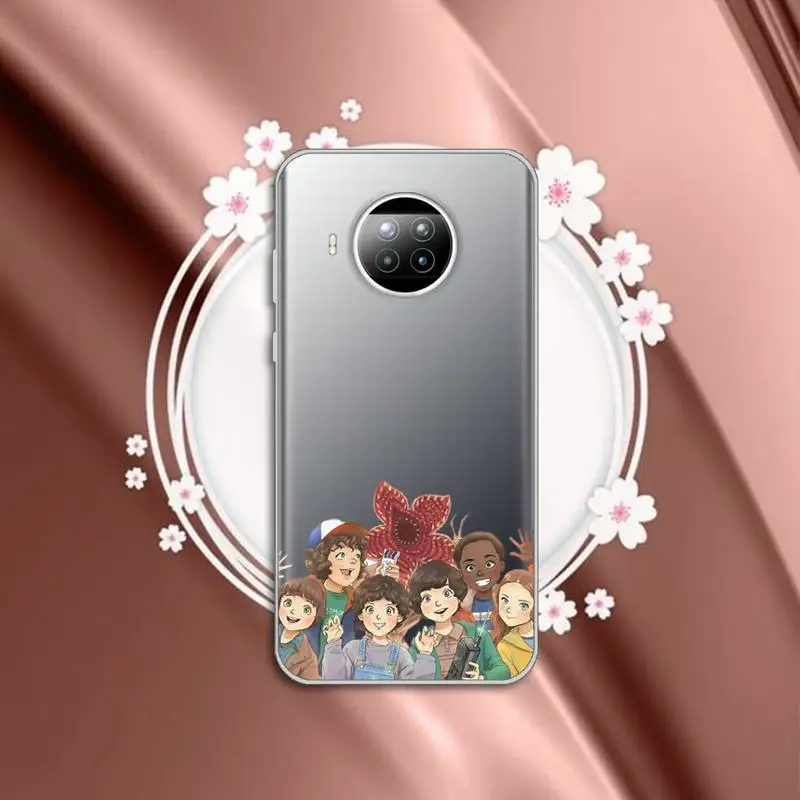 

Stranger things Phone Case Transparent for Xiaomi mi Redmi note 10 t 8 9 pro lite 11 Samsung S 8 9 10 20 plus ultra