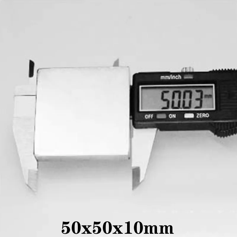 1/2/3/5 шт. 50x50x10 большой толстый квадрат постоянные магниты 50*50 мм неодимовый магнит
