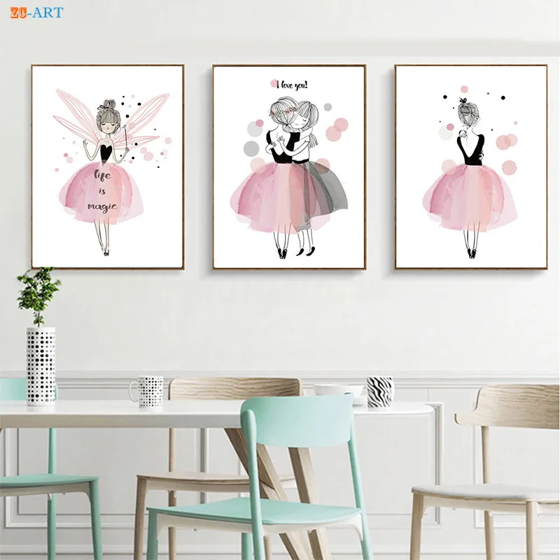 Картина на холсте в скандинавском стиле Настенная роспись задние плакаты и