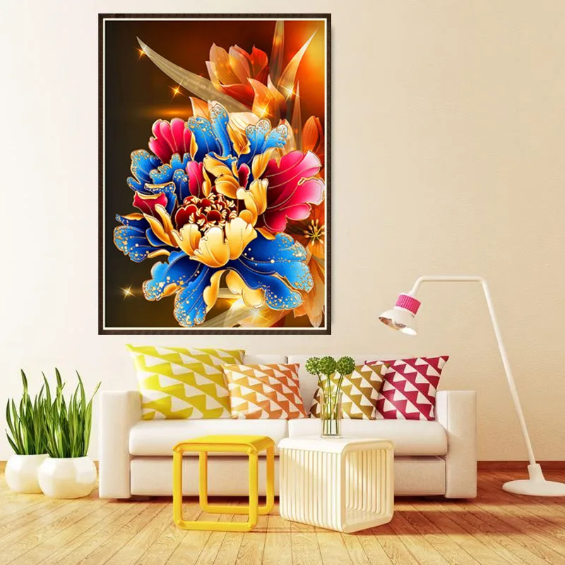 Элегантный цветочный узор 5D сделай сам полностью алмазная вышивка мозаика