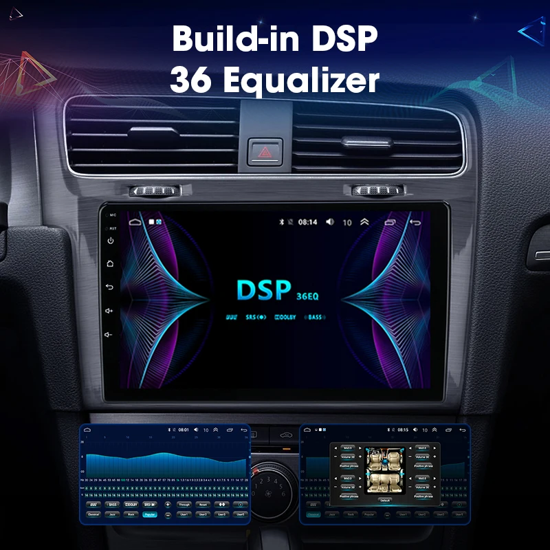 JMCQ 10 &quotRDS для Volkswagen VW Golf 7 2014 2018 автомобильный Радио Android плеер GPS Bluetooth Мультимедиа