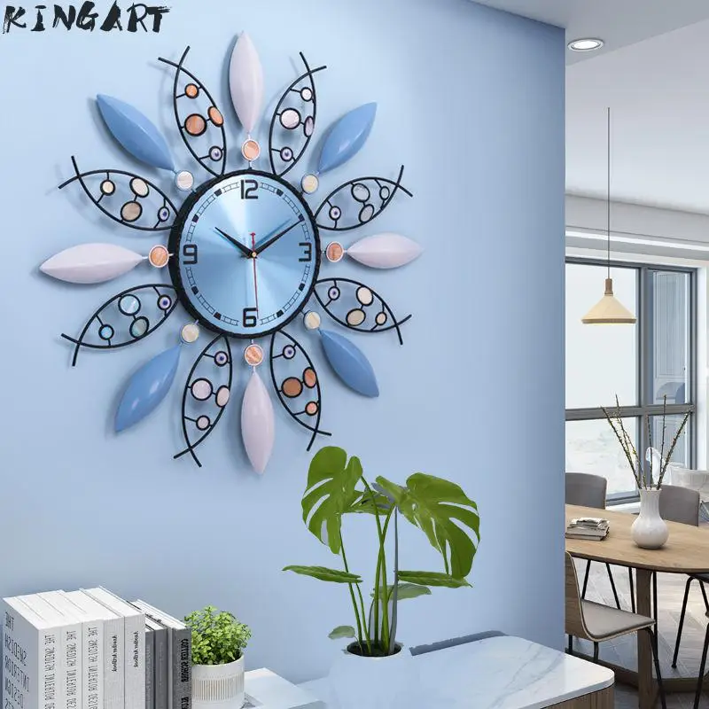 Большие железные настенные часы современный дизайн висячие для гостиной