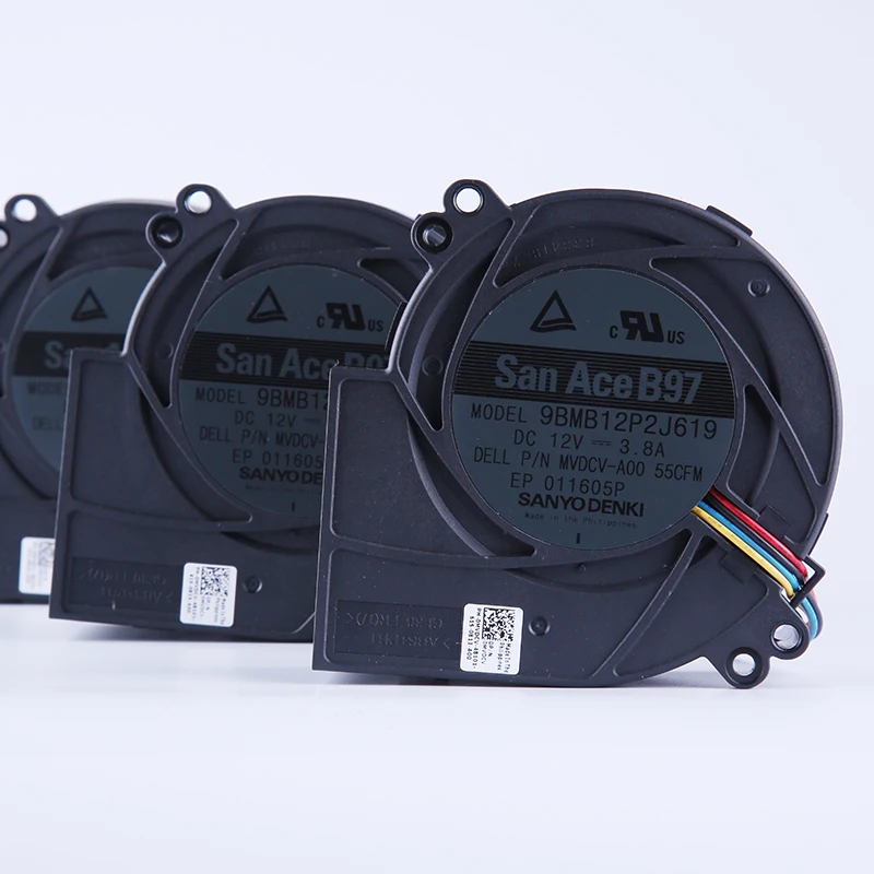 Большой вентилятор Sanyo 9BMB12P2J619 9733 turbo объем 12 В А 4 провода с функцией контроля