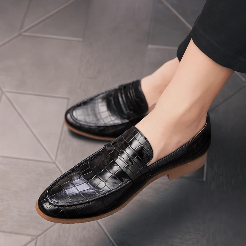 

Plus size 47 brand fashion dress shoes Brock business office shoes men's Italian luxury dress party flat shoes zapatos de hombre