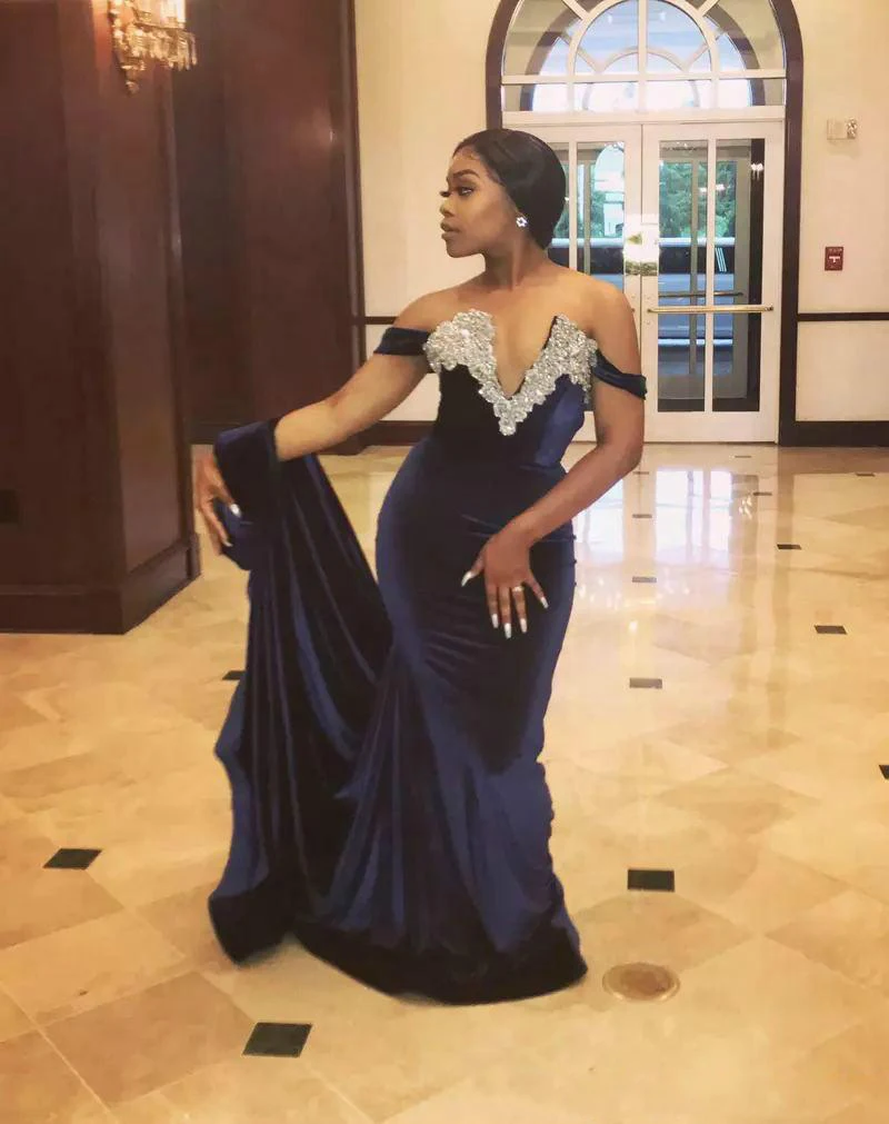 Женское платье-Русалка с открытыми плечами глубоким V-образным вырезом | Свадьбы