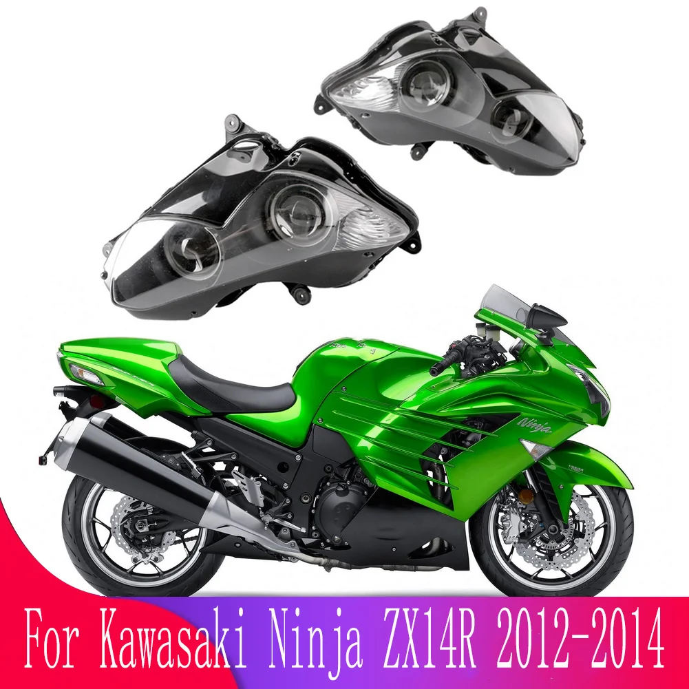 

For Kawasaki Ninja ZX14R/ZX 14 R/ZX-14R 2012 2013 2014 Motorcycle Accessories Front Headlight Headlamp Head Light Lighting Lamp