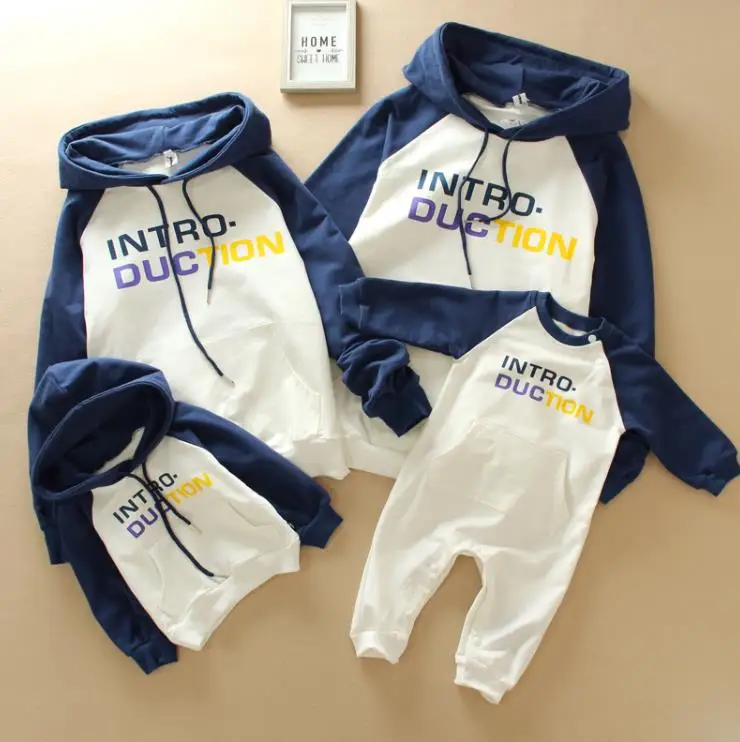 

Хлопковый свитер с надписью, для всей семьи