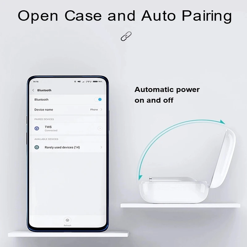 TW 11 Bluetooth наушники светодиодный цифровой дисплей оригинальные наушники-вкладыши