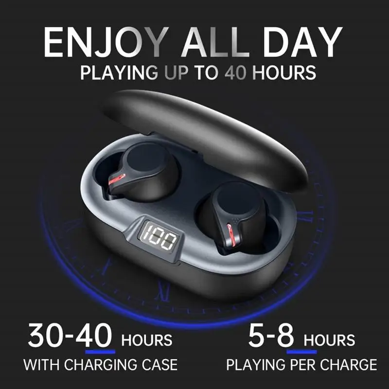 Y16 TWS Bluetooth 5.1 беспроводная гарнитура светодиодный цифровой дисплей Спортивная