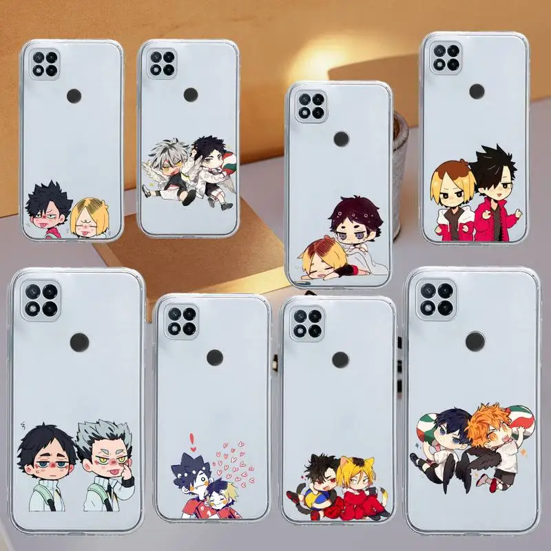

Cute Japan Anime Oya Haikyuu Phone Case Transparent for Xiaomi redmi note 8 9 10 11 t lite pro ultra mix 4 k40
