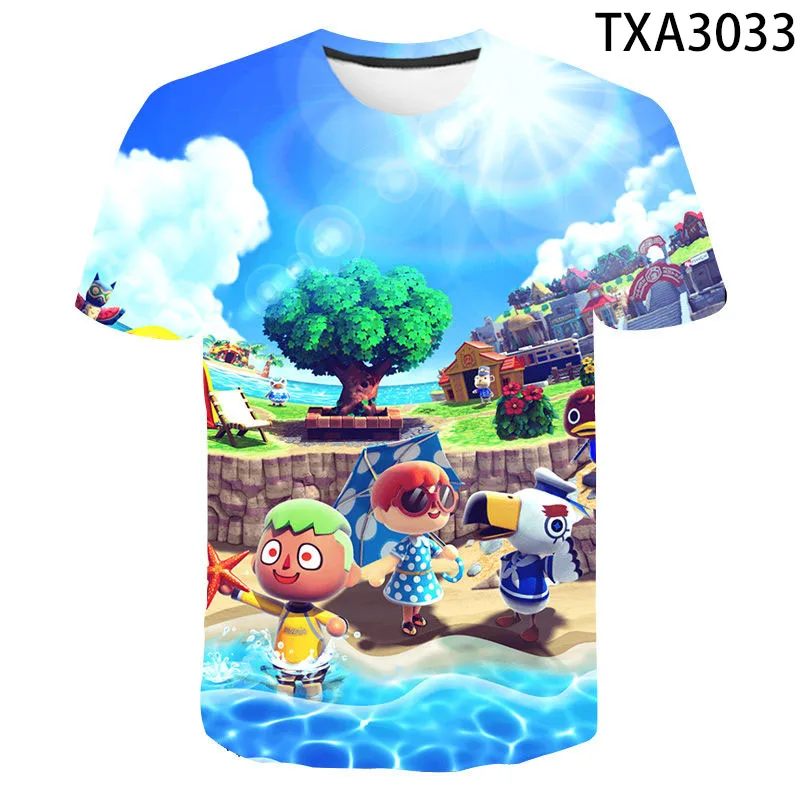 

Summer Animal Crossing T-shirt Men Women Children 3D Printed T shirts Sweatshirts Fashion Tops Summer Short Sleeve Cool Tees