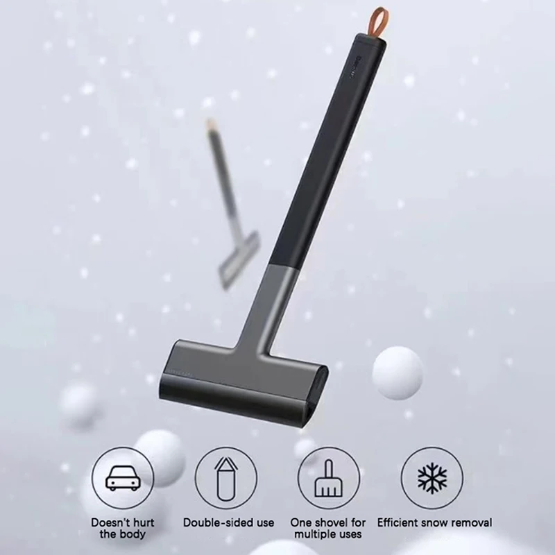 

Car Ice Scraper Windshield Ice Breaker Quick Clean Glass Brush Snow Remover