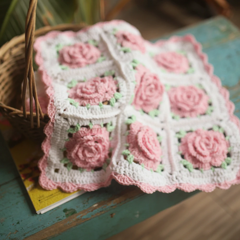 Диван ручной работы розовая Подушка с цветком розы уличная декоративная подушка