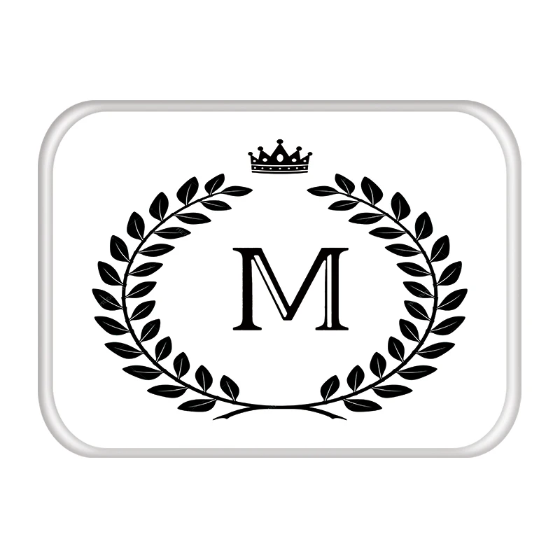 Ковриков Коврик для прихожей с принтом в виде короны и надписи простой