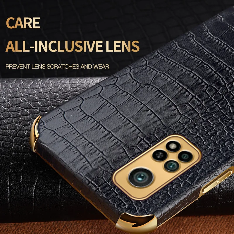 crocodile leather phone case for xiaomi mi 11 ultra 10t 10 lite poco f3 f2 x3 nfc redmi note 9s 10s 8 9t 9 10 pro magentic cover free global shipping