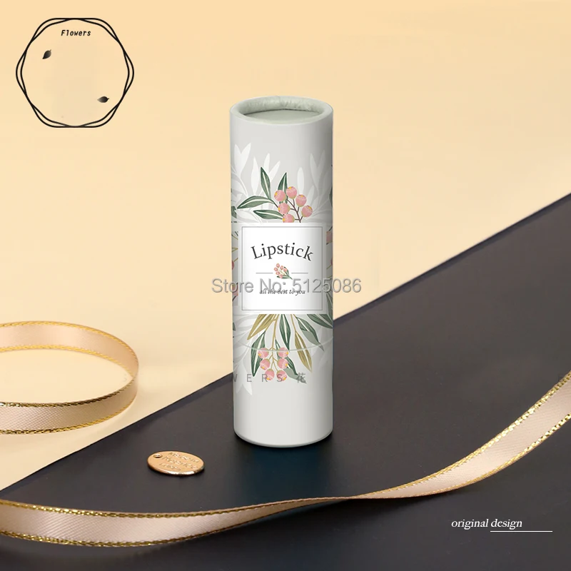 12.1mm Empty Flower Beauty Tool Concealer Package Cosmetic Lipsitck Lip Balm Papery Container Craft Paper Packing Gloss Box | Красота и