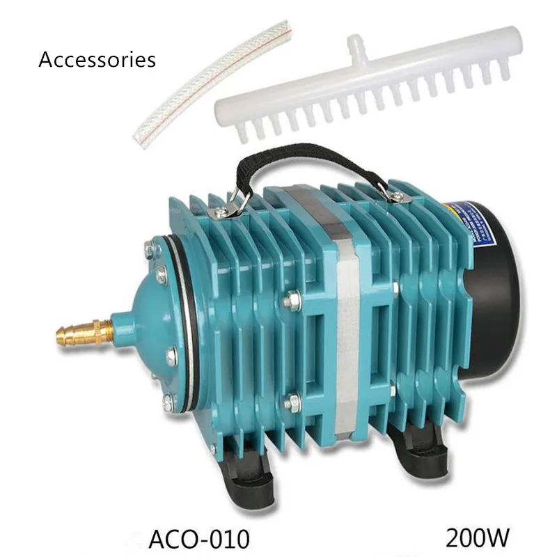 

35/58/80/120/160/200/320/390W Electromagnetic Air Compressor Pump Oxygen Aquarium Fish Pond Compressor HydroponicAir Aerator