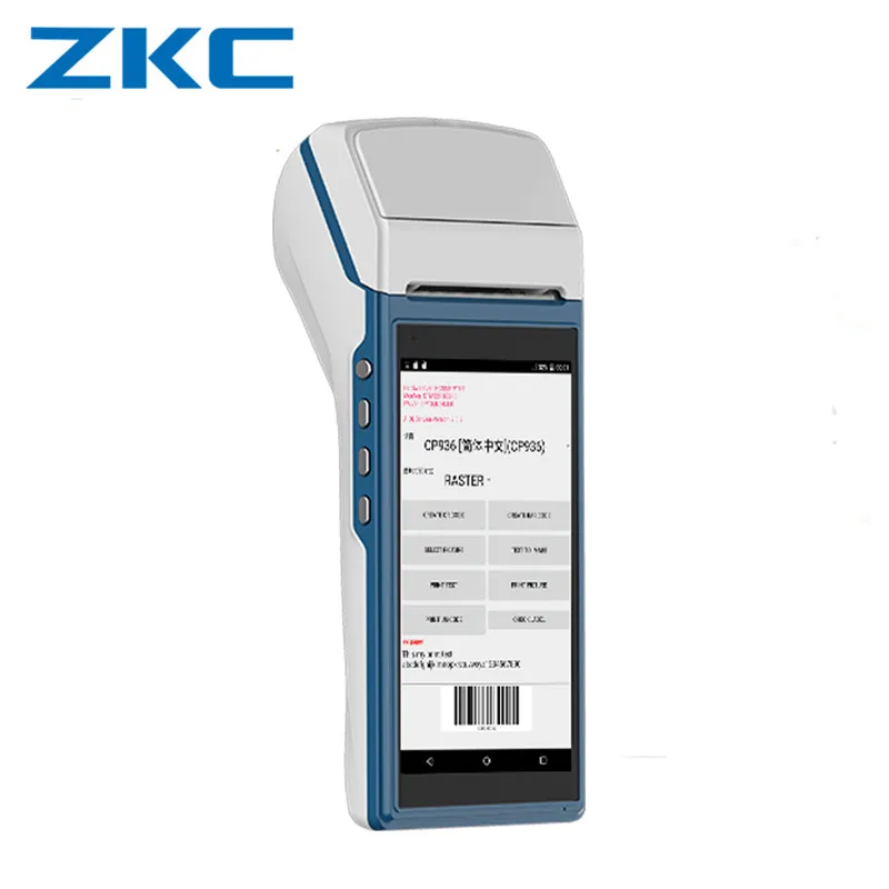 ZKC5501 3G WiFi NFC RFID Bluetooth Android 5 1 умный Настольный Мини POS кассовый аппарат термальный