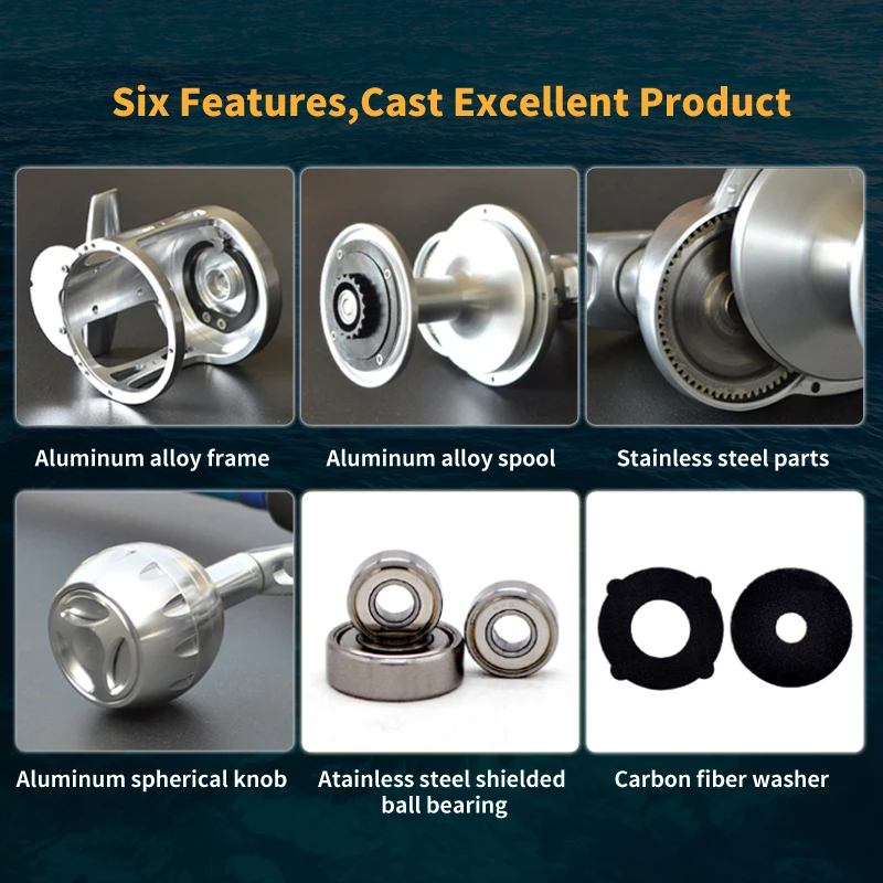 Катушка для медленного джиггинга товары морской рыбалки аксессуары полностью