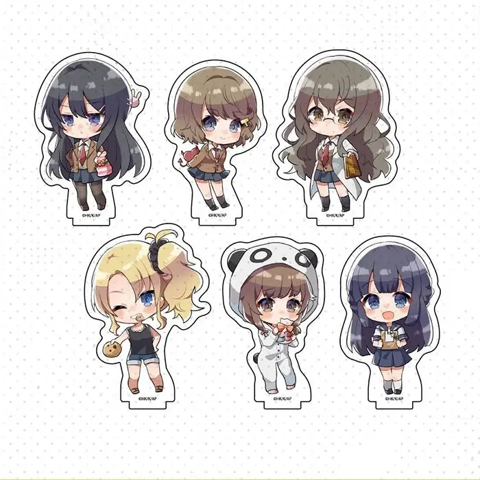 

Аниме Seishun Buta Yarou Wa Bunny Girl Senpai no Yume Sakurajima Mai фигурка на акриловой подставке модель тарелки Косплей Декор мультфильм подарок