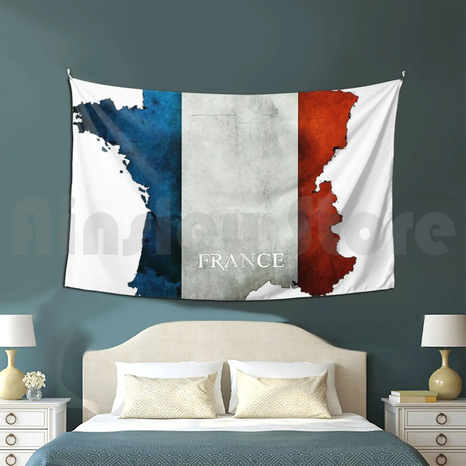 

France Flag Tapestry Background Wall Hanging France Flag Country Graphic French Nation Colorful New Men Women White