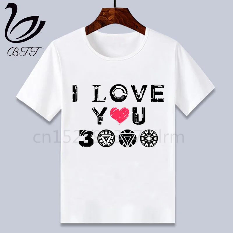 LOVE You/Коллекция 3000 года летняя детская забавная футболка с изображением