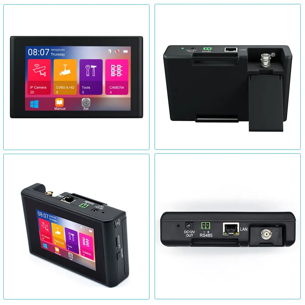 CCTV тестер монитор 4K 4 дюйма H265 ipc тестер IP cctv камера тестеры ip-камера Тестер монитор портативный монитор cctv CCTV тестеры