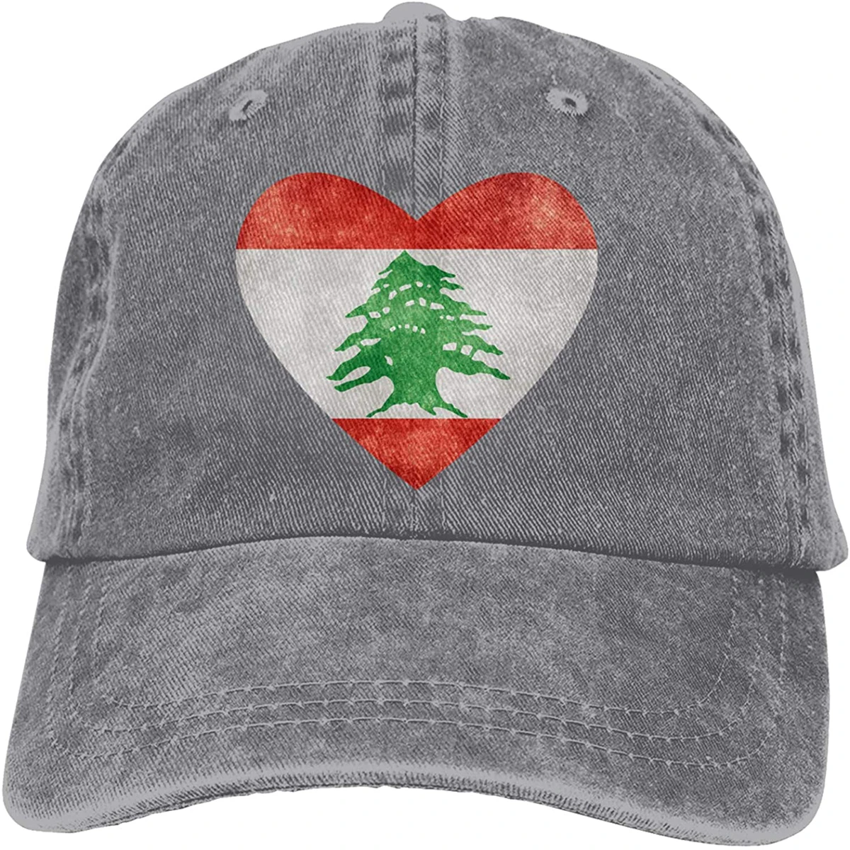 

Модная мягкая шляпа с флагом в форме сердца из Ливана, Подарочная шляпа для папы, кепка для тракера, ковбойская шляпа