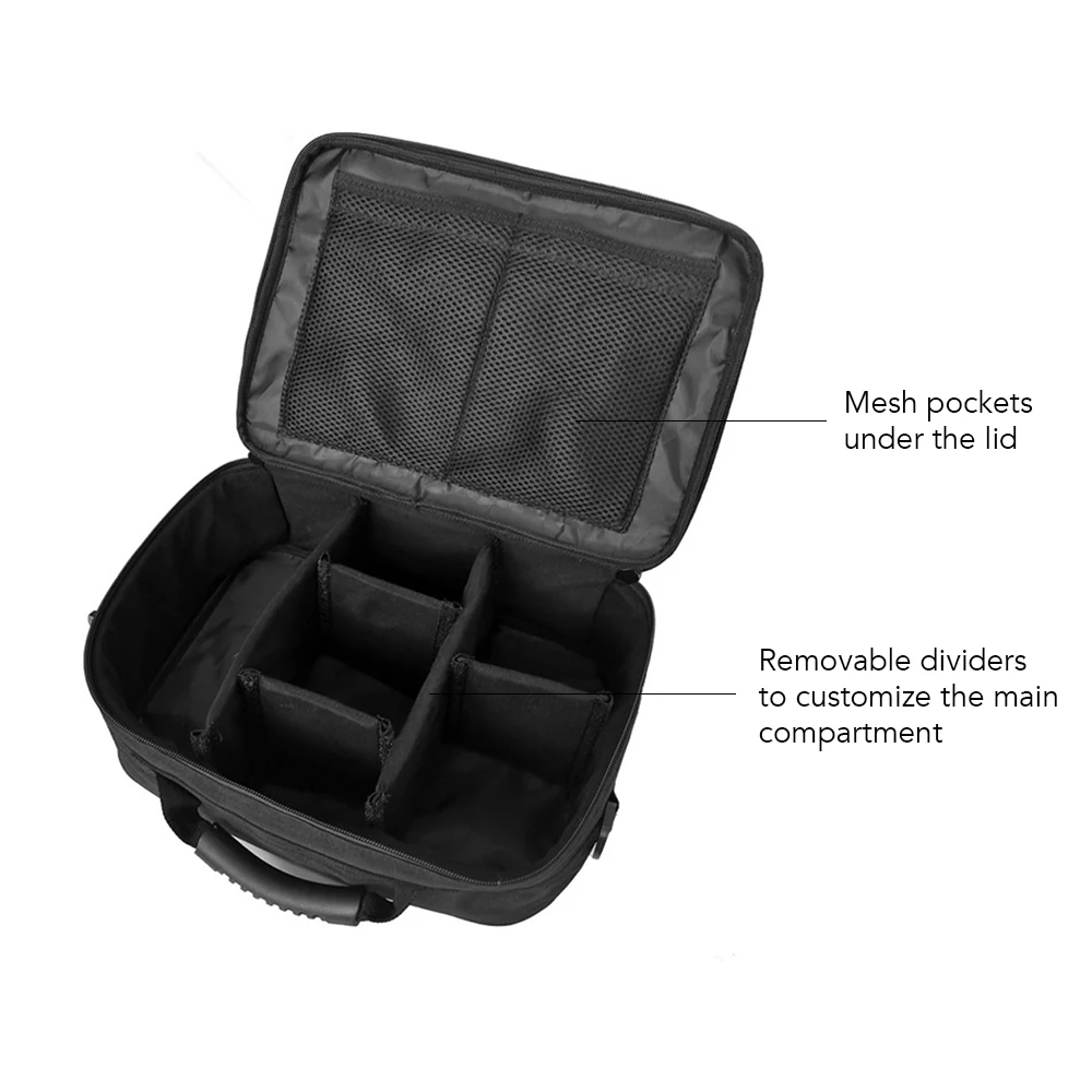 

Fishing Tackle Bag Water Resistant Fishing Storage Bag Crossbody Outdoor Shoulder Bag Handbag with Removable Dividers