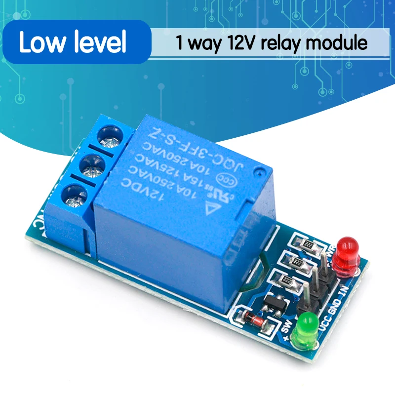 1 шт. 12 В низкоуровневый триггер Один канальный релейный модуль Интерфейсная