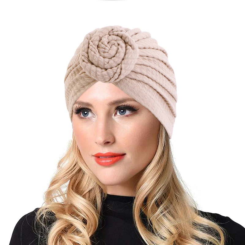 

New Cotton Knotted Doughnut Turban Soild Color For Women Simplicity Headscarf Comfortable Fashion Hair Accessories