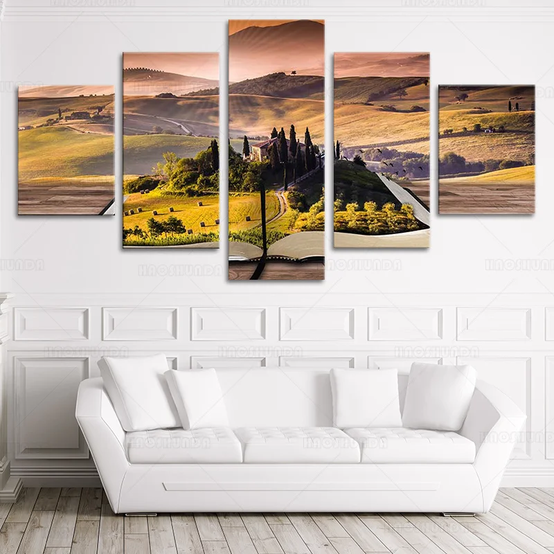 Картина на холсте HD принты Декор для дома фон кровати 5 шт. настенное искусство