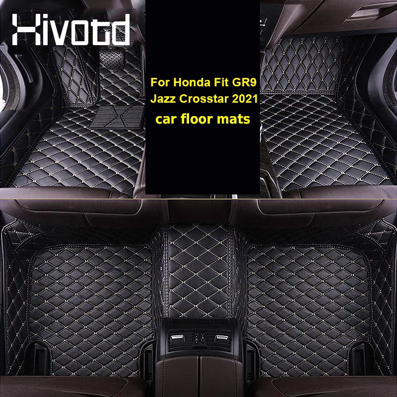 

Hivotd Car Floor Anti-dirty Mat Auto Interior Non-slip Foot Pad Cover Protector Accessories For Honda Fit GR9 Jazz Crosstar 2021