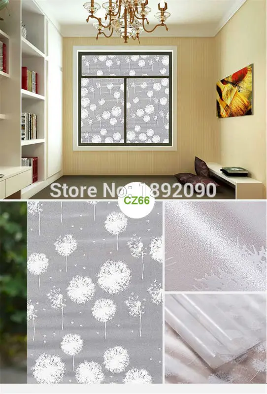 Декоративная пленка на окна непрозрачная наклейка 2/3/5 метров виниловая белая