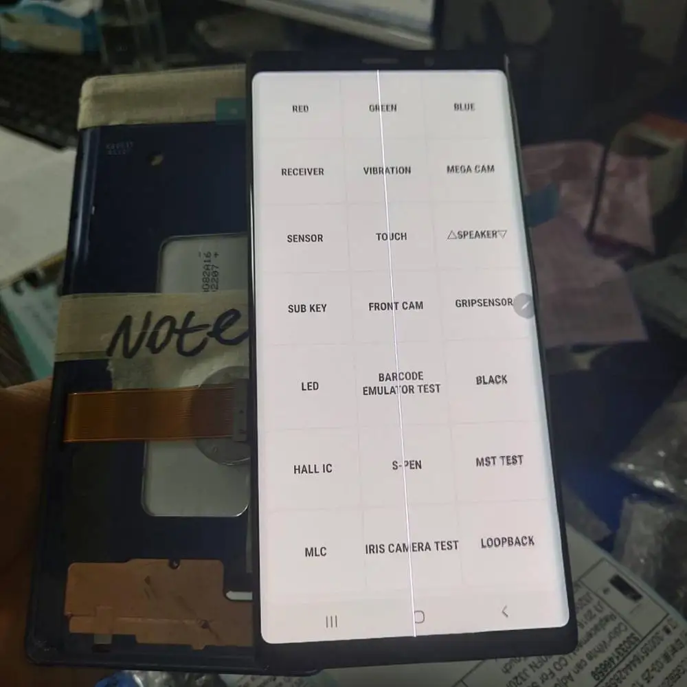 Есть линия для Samsung Galaxy Note 9 Note9 N960F N960U N9600/DS ЖК-дисплей сенсорный экран дигитайзер
