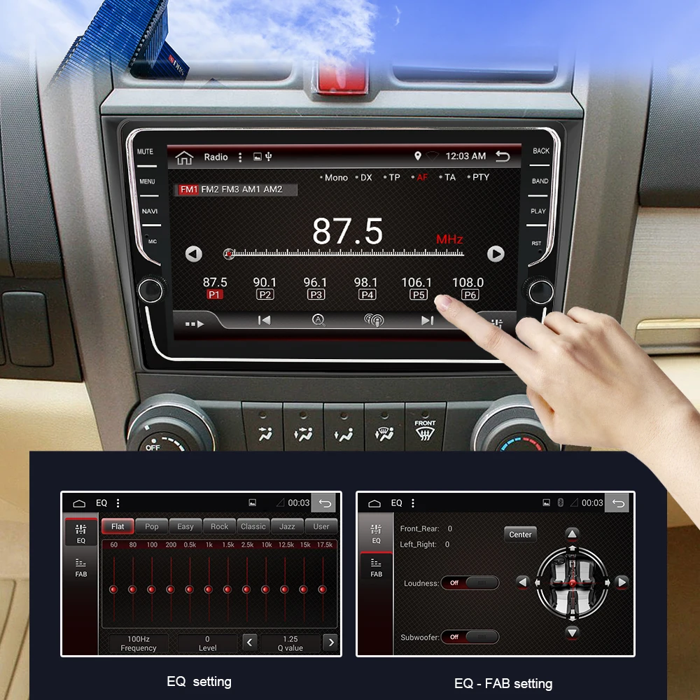 Автомагнитола Eunavi 2 din Android 9 0 GPS Wi-Fi Bluetooth 4 + 64 ГБ IPS-экран | Автомобили и мотоциклы