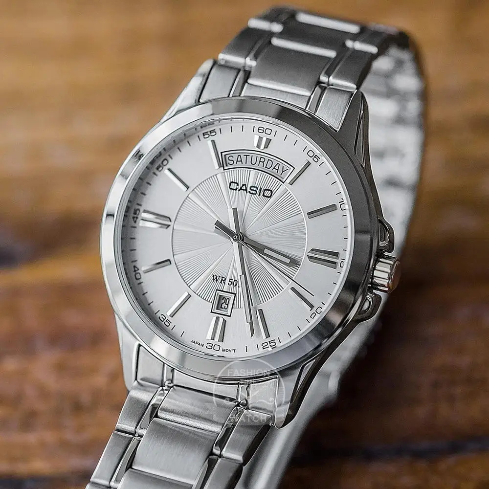 Casio часы Простые часы мужские топ-бренд роскошные повседневные платья кварцевые часы Водонепроницаемые Светящиеся мужские часы Спортивные военные часы relogio masculino reloj hombre erkek kol saati montre homme 1381