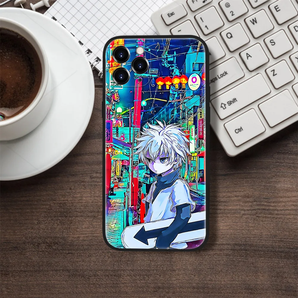Чехлы из закаленного стекла для телефонов с рисунком аниме HUNTER x Для iPhone SE 6 6s 7 8 plus