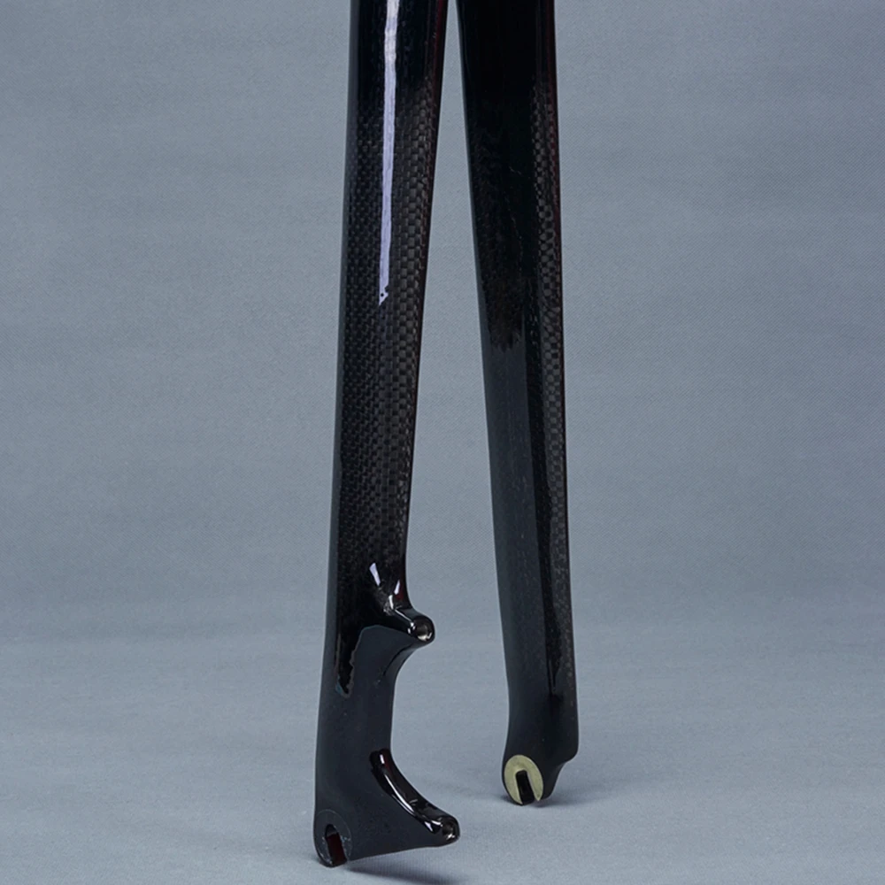 Передняя вилка из углеродного волокна для велосипеда жесткая шоссейного 700C