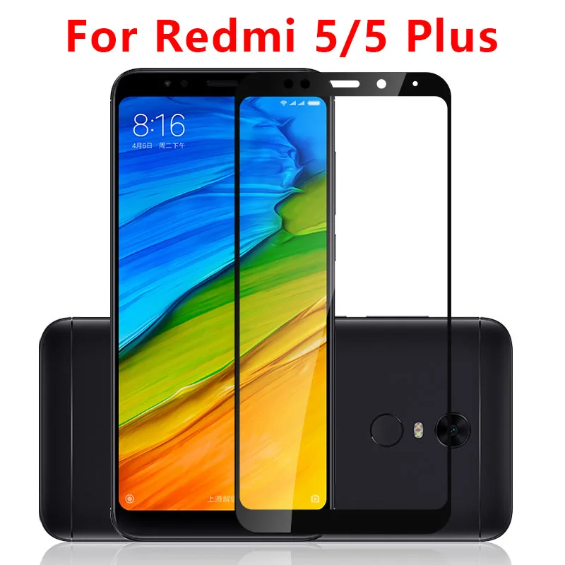 Hd-пленка закаленное стекло прозрачная защита экрана Защита для xiaomi redmi 5 plus xiomi xiami