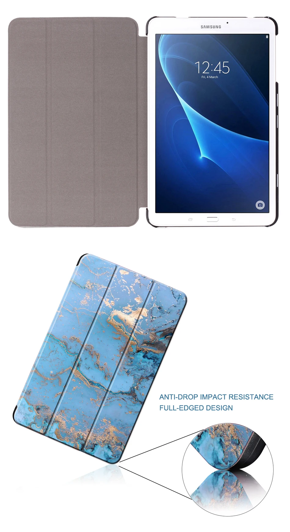 MTT чехол для samsung Galaxy Tab E 9,6 ''T560 T561 SM-T561 T565 Funda откидной трехслойный чехол из искусственной кожи с мраморной текстурой для планшета