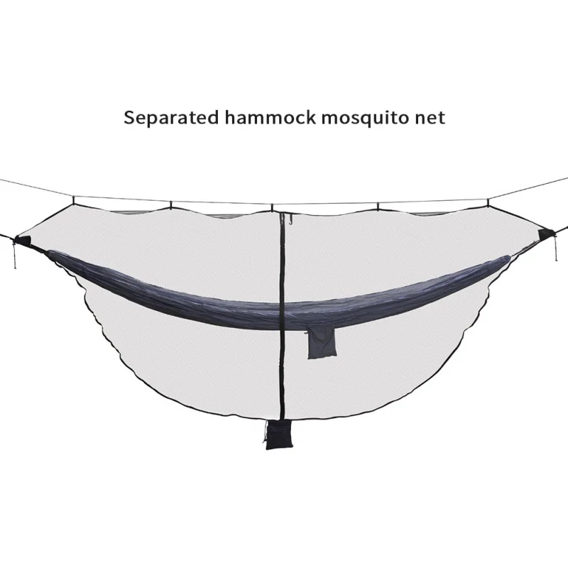 

Outdoor Easy Setup Travel portable Hammock Mosquito Net Fabric Nylon Camping Double Person Foldable Separating Mosquito Bed Net