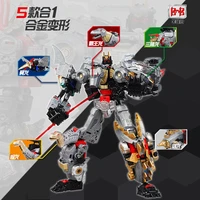 bmb black mamba bpf g1 transformation toys figure action dinoking 5 in 1 transformed dragon combination robot toys for boy gift