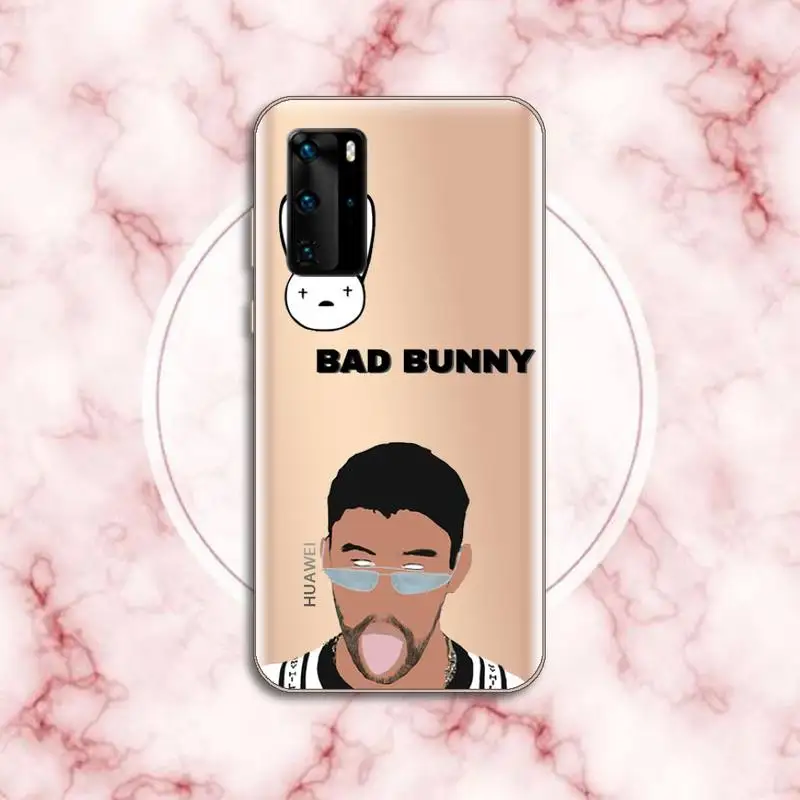 

Yo Perreo Sola Bad Bunny Maluma Phone Case Transparent for Huawei P honor 8 10i 20 30 40 smart 2019