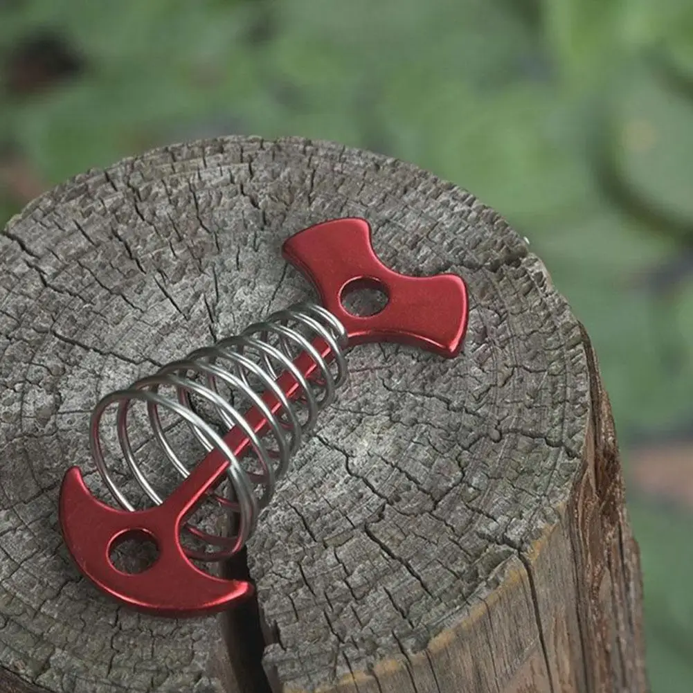 

Aluminum Alloy Tent Accessories Outdoor Camping Awning Buckle Fishbone Hanging Rope Hook Multifunctional Spring Wind Tray B U8V5